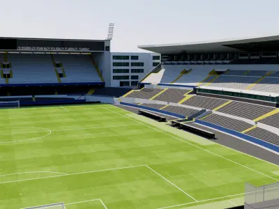 Estadio Dom Afonso Henriques - Vitoria Guimaraes Portugal 3D model