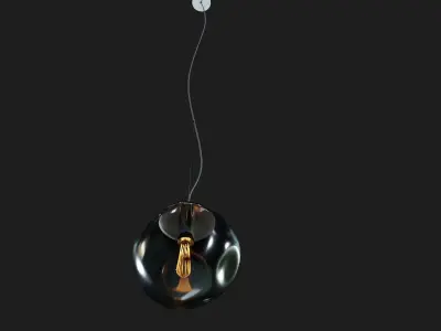 Avia M modern glass pendant light 3D model