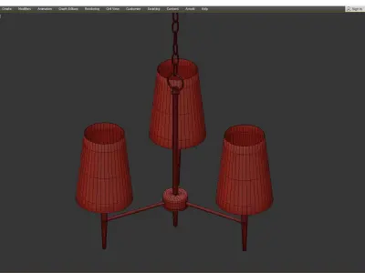 DRISCOLL LED CHANDELIER Low-poly 3D model