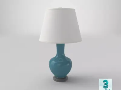 Traditional Table Light Off 3D model