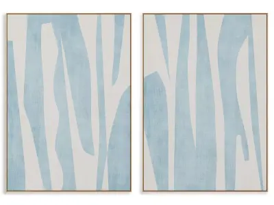 Abstract Painting Frame set 3D model 818