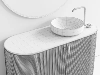 Inbani Grate Vanity Unit Set 10 3D model
