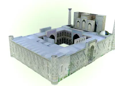 Ulugh Beg Madrasa 3D model