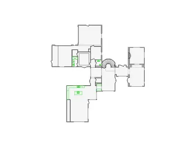  Detailed Interior Sketch - 6001-6500 SF - Xactimate 3D model