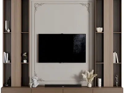 Tv Wall 68 3D model