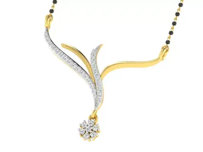 Diamond locket set for Women 3D print model shop