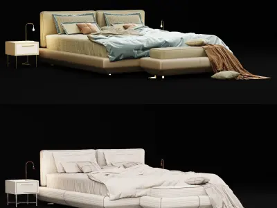 Modern bed 13 3D model
