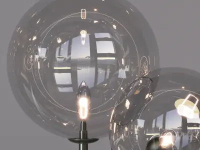 Mita Nordic Chandelier lighting 3D model