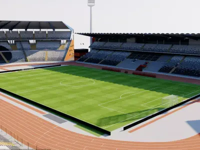 King Baudouin Stadium - Brussels Belgium 3D model