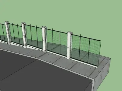 Site Wall Design 3D model