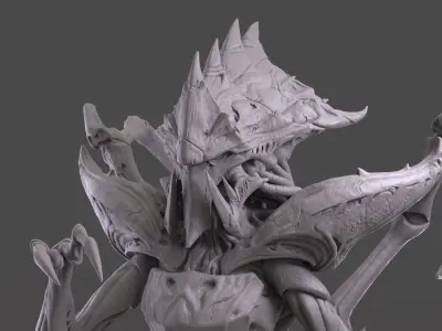 StarCraft2 Queen 3D print model