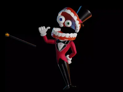 Caine - The Amazing Digital Circus Low-poly 3D model