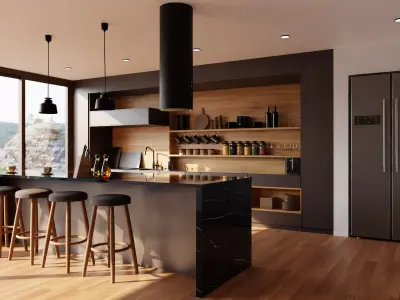 Kitchen interior  3D model