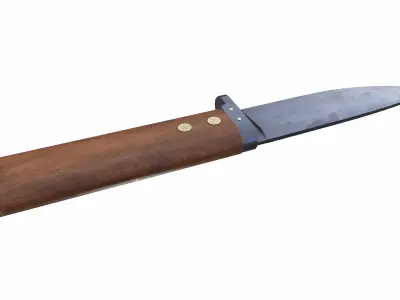 Knife 01 Low-poly PBR 3D model