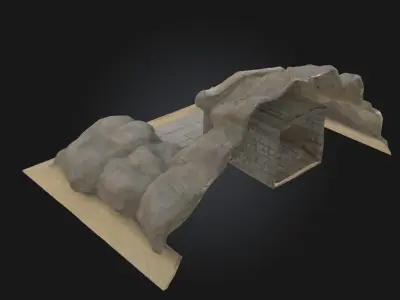Ancient Tomb Entrance  Threshold to the Forgotten Dead 3D model