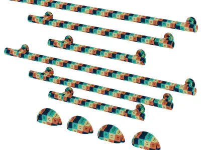 Morra and Highgate door handles by Meraki 3D model