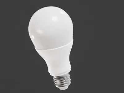 Led Light bulb Low-poly 3D model