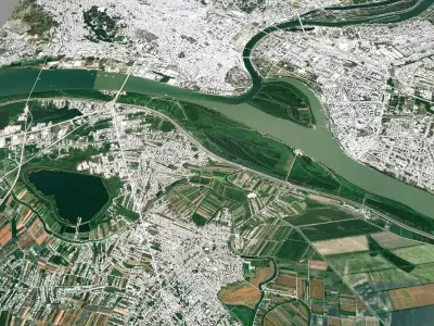 Cityscape Belgrade Serbia 3D model