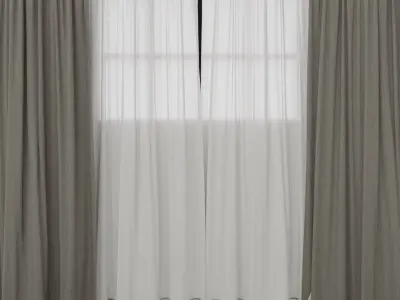Fancy Curtains 3D model