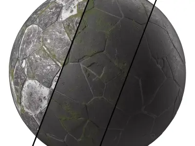 Pavement Materials 5- by Moss and Snow Paving Pbr 4k Seamless Texture