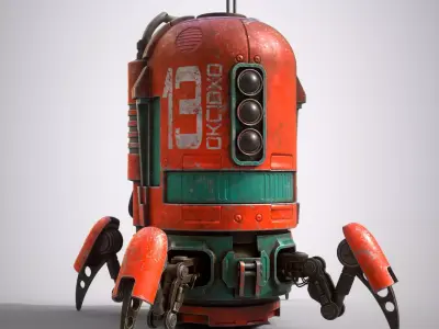 Spider robot sci-fi 3d model 3D model
