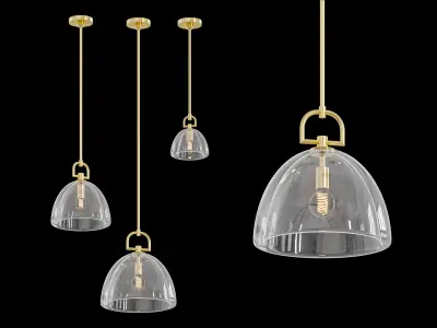 RH Botanist Dome Pendant 3D model