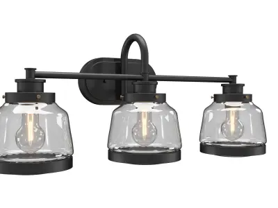 Judson 3-Light Bath Vanity Wall Light 3D model