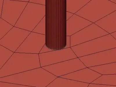 Margarita Brass Floor Lamp 3D model