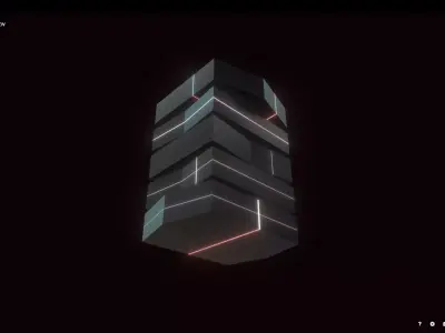  building Low-poly 3D model
