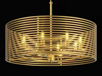 728083 Zeta Lightstar hanging chandelier 3D model