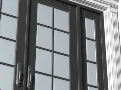 Entrance modern classic street Doors 3D model