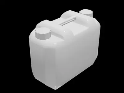 Low poly polyethylene tank for waste liquid 3D model