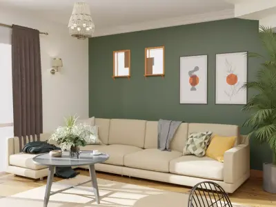Living Room Realistic 3D model