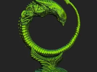 Alien xenomorph Chestburster lot 3D model