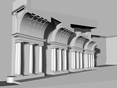 Galleria Spada Roma Borromi 3D model