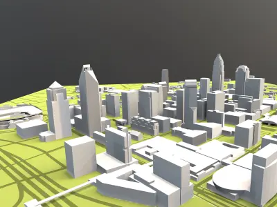 Downtown Charlotte North Carolina 3D model