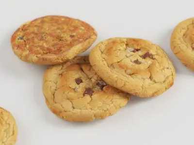 Vanilla Cookie - 3D Scan Low-poly 3D model