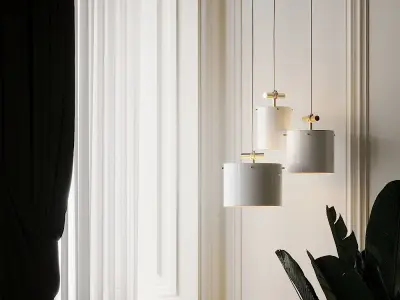 Castor Fresnel Pendant Lamp by 2Modern 3D model