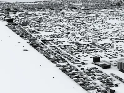 Santa Monica Streets and Buildings 3D model