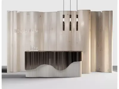 Reception Copper Lines 3D model