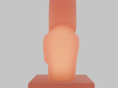 Indirect moai lighting 3D model