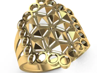 Modern rings 3D Print Models 29-36 3D print model