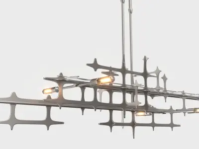 Grid Pendant PBR 3D model