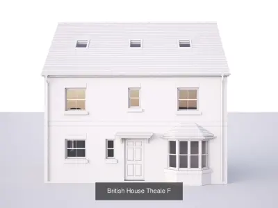 British House Theale collection 3D Model Pack