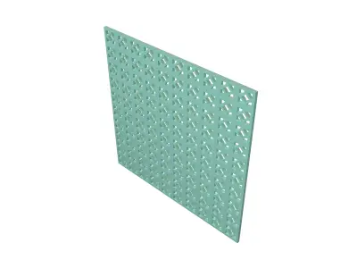 Breeze Block Wall V1 004 Low-poly 3D model