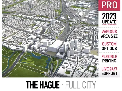The Hague Low-poly 3D model