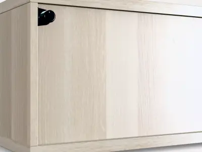 BESTA Shelf unit with glass door 4 Low-poly 3D model