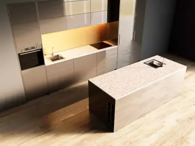 5-Kitchen5 glossy 1 3D model