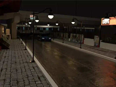 Japan street 3D model