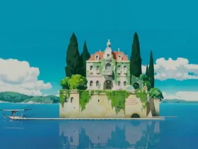 island house 3D model Low-poly 3D model